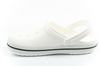 Crocs Herren-Clog-Sandalen mit Krokodilband, modisch und bequem, Weiß