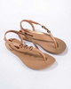 Ipanema Sandal Class Damen-Flip-Flops in Beige mit Gold