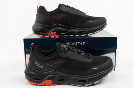 Fila Zenoa Herren-Sportschuhe, bequem, modisch, Schwarz