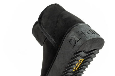 D. Franklin Damen-Winterstiefel, modische, pelzgefütterte, isolierte schwarze Stiefeletten