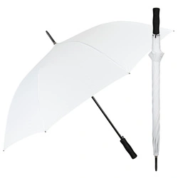 Perletti Langschirm XL 122 cm Weiß Windfest Automatik