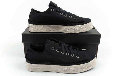 Converse Chuck Taylor Damen-Espadrille-Sneaker, modisch, schwarz, bequem