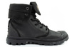 Palladium Damen Baggy Coated High-Top-Sneaker, modisches Schwarz