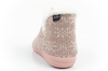 Scholl Creamy Bootie Damen-Hausschuhe [F301471023] isoliert, rosa.