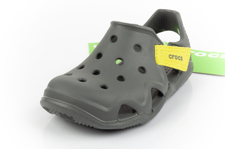 Crocs Swiftwater Kindersandalen [204021-08I] grau.