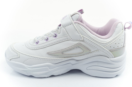 Fila Skye V Kinder-Sportschuhe mit Klettverschluss für Mädchen, Weiß