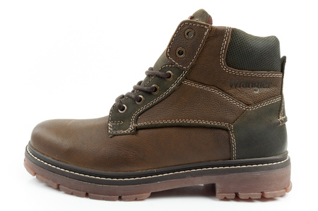 Wrangler Allan Mid Herren Chelsea Boots, elegante Lederstiefelette, Grünbraun