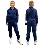 Nike Kinder-Sport-Trainingsanzug für Jungen [FD3061 410], Marineblau.