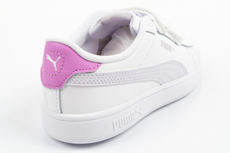Puma Smash 3.0 Kinder-Sneaker, Weißes Leder, Modisch