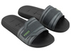 Rider Walk Herren Flip-Flops, sportlich, bequem, grau, mit Klettverschluss [12394 BB536]