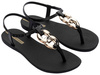 Ipanema Sandal Class Damen-Flip-Flops in modischem Schwarz mit Gold