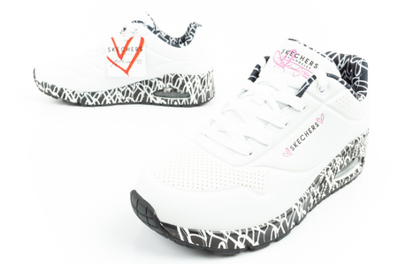 Skechers Uno-Loving Love Damen-Sneaker in Weiß