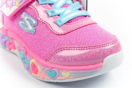 Skechers S Lights LED-Sneaker für Mädchen mit Klettverschluss