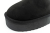 D. Franklin Damen-Winterstiefel, modische, pelzgefütterte, isolierte schwarze Stiefeletten