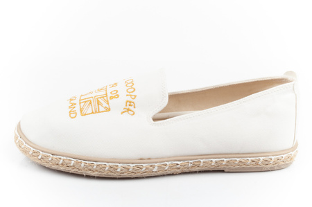 Lee Cooper Damen-Espadrille-Schuhe [LCW-24-47-2701L], weiß.