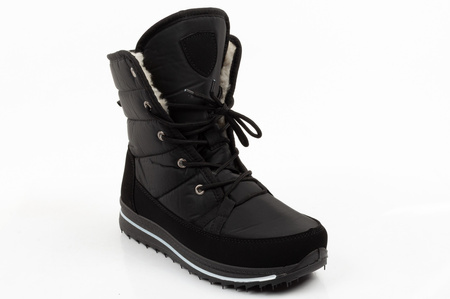Progress Damen-Winterstiefel, Schwarz, Gefüttert, Lammfellfutter