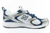 New Balance 408 Herren-Sneaker, modisch, bequem, Weiß, Silber