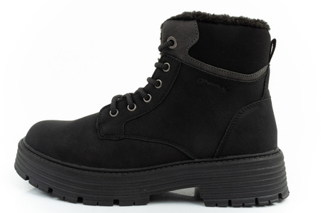 O'Neill Damen Winter-Wanderstiefel, gefütterte Stiefeletten, modisches Schwarz