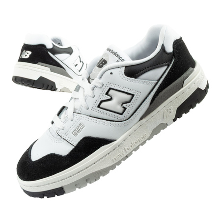 New Balance 550 Kinder-Sportschuhe, Leder-Sneaker, modisch, Schwarz-Weiß
