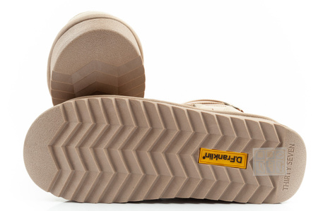 D.Franklin Damen Winterstiefel, modische, isolierte Stiefeletten in Gold