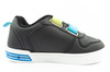 Leomil Sonic Leichte Kinder-Sneaker mit Klettverschluss, Schwarz