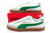 Puma Club II Era Herren-Sneaker, Leder, Weiß, Grau, Grün