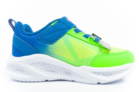 Skechers S Lights Kinder Sportschuhe Jungen leichte bequeme LED blau
