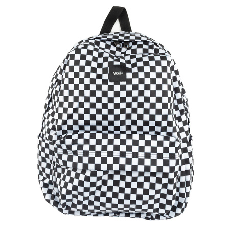 Vans Old Skool Check Schulrucksack, Sportlich, Klassisch, Urban, 22L, Schwarz-Weiß