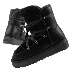D. Franklin Damen Winterstiefel, modisches Fellfutter, isoliert, schwarzer High-Top