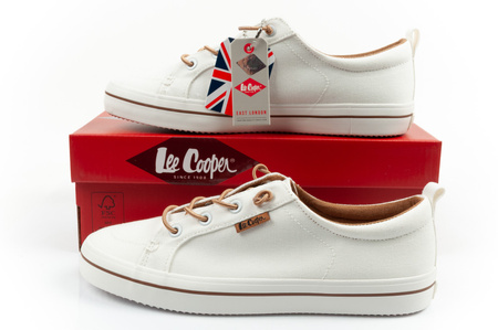 Lee Cooper Damen-Sneaker, modisches Weiß, bequem