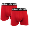 Umbro Herren-Boxershorts [UMUM0197 936] 2er-Pack, rot.