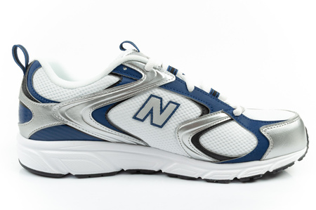 New Balance 408 Herren-Sneaker, modisch, bequem, Weiß, Silber