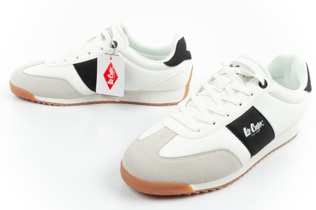 Lee Cooper Herren-Sneaker, modisch, bequem, weiß