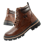 Wrangler Nevada Herren Chelsea Boots, Elegante, modische Schnürstiefel, Braun