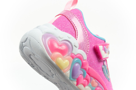 Skechers S Lights LED-Sneaker für Mädchen mit Klettverschluss