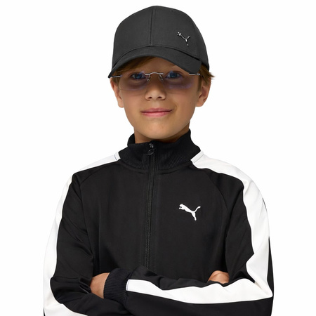 Puma Ess Metal Kinder-Baseballkappe, verstellbar, Schwarz, Baumwolle