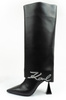 Karl Lagerfeld Debut II Damenschuhe Lederstiefel schwarz Fashion [KL32084 F0X]