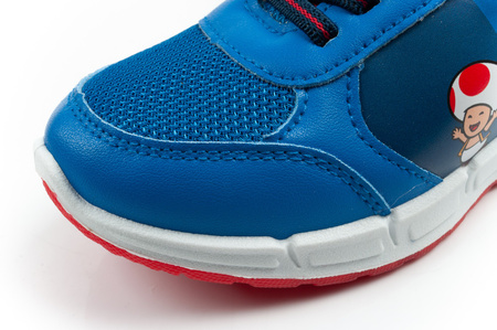 Leomil Kinder-Sneaker Super Mario mit LED-Lichtern und Klettverschluss, Blau