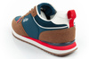 Lee Cooper Herren-Sneaker, modisch, bequem, strapazierfähig, Marineblau, Braun