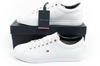 Tommy Hilfiger Essential Sport-Schuhe Herren Sneakers bequem Leder Weiß