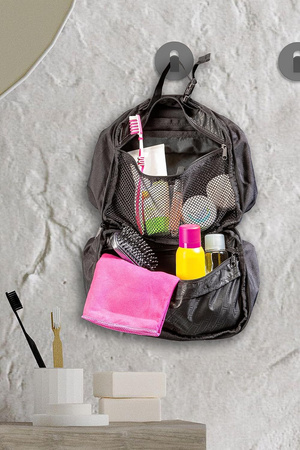 Puma Washbag große Reise-Kosmetiktasche 28x7x16 [090303 24], schwarz.