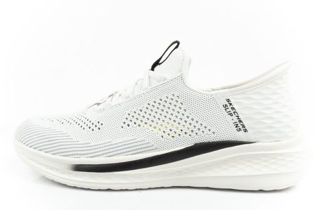 Skechers Slade Quinto Herren Slip-On Sportschuhe Weiß SLIP-INS