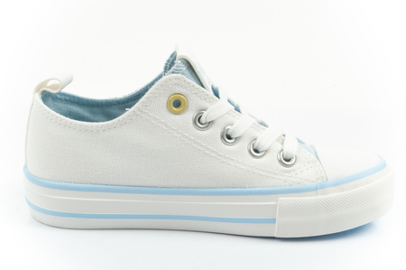 Leomil Kinder-Sportschuhe: Stitch Sneaker, bequem, leicht, weiß