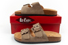 Lee Cooper Damen-Sandalen zum Hineinschlüpfen, Khaki, bequem und leicht