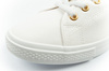 Lee Cooper Damen-Sneaker, weiße Slip-On-Ballerinas