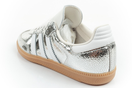 Adidas Samba OG Damen-Sneaker, Silber, Modisches Leder
