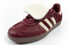 Adidas Samba Damen-Sportschuhe, Modische Leder-Sneaker, Burgunderrot