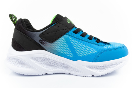 Skechers Meteor-Lights-Krendox [401495L/BKBL] LED Kinder-Sportschuhe, blau.