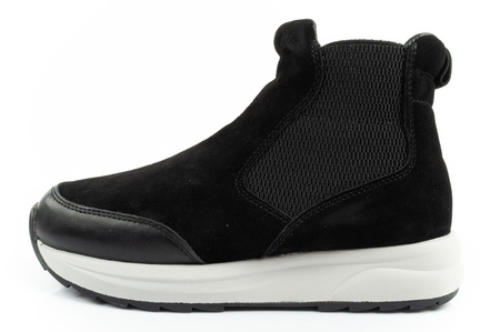 Scholl Beverly Bootie Damenstiefeletten aus schwarzem Leder