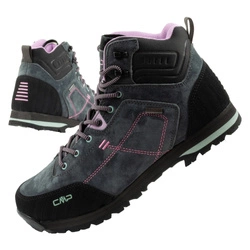 CMP Alcor Damen-Wanderschuhe aus Leder, robust, wasserdicht, knöchelhoch, Grau